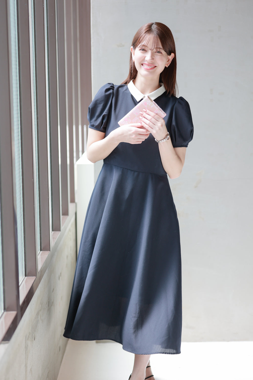Navy Flare Dress