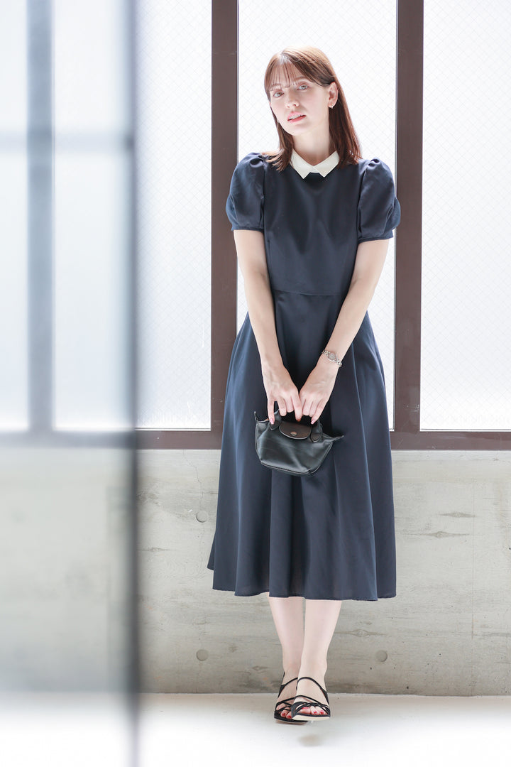 Navy Flare Dress
