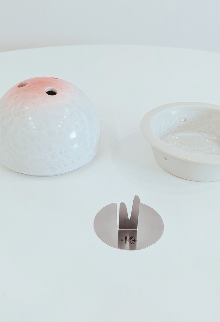 京ごおり 蚊遣り器 京焼-清水焼