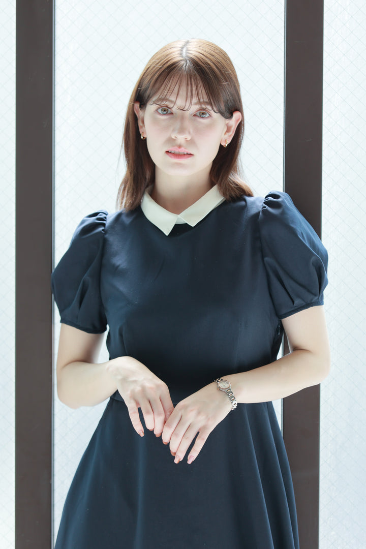 フェミニンシャツワンピース