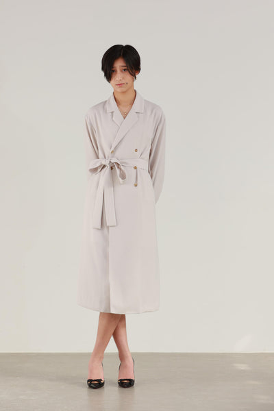 【Spring/Autumn】Soft Trench Dress (Gray)