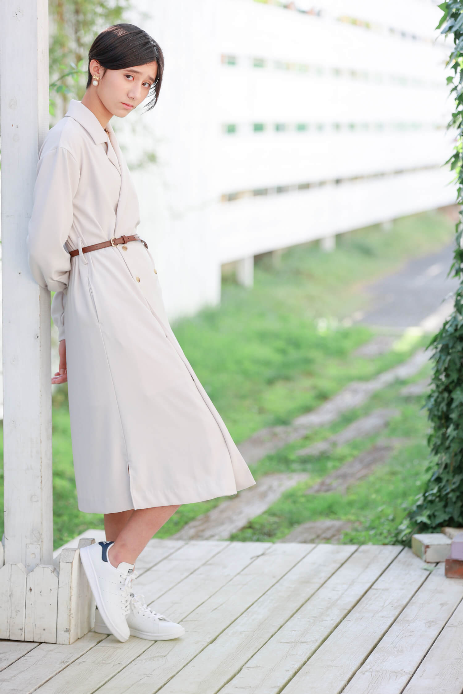 Satin Drape Trench Dress Coat – MELETY